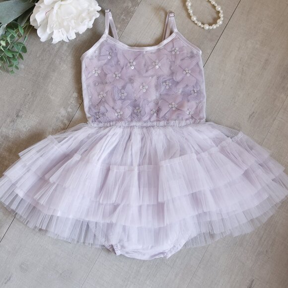 Tutu Du Monde Bebé Tutu Dress Orchid Bloom Purple Party Portrait Wedding NWOT - Picture 1 of 4